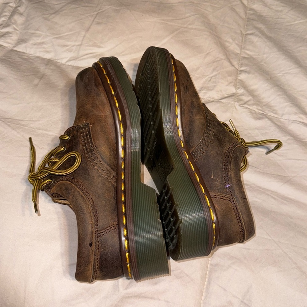 Dr. Martens Air Wair England Original Brown Leather Shoes Children Size 13 - Picture 8 of 8